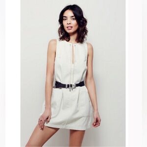 Free People | EUC - Inside Out Dress - Size M - Ivory Denim